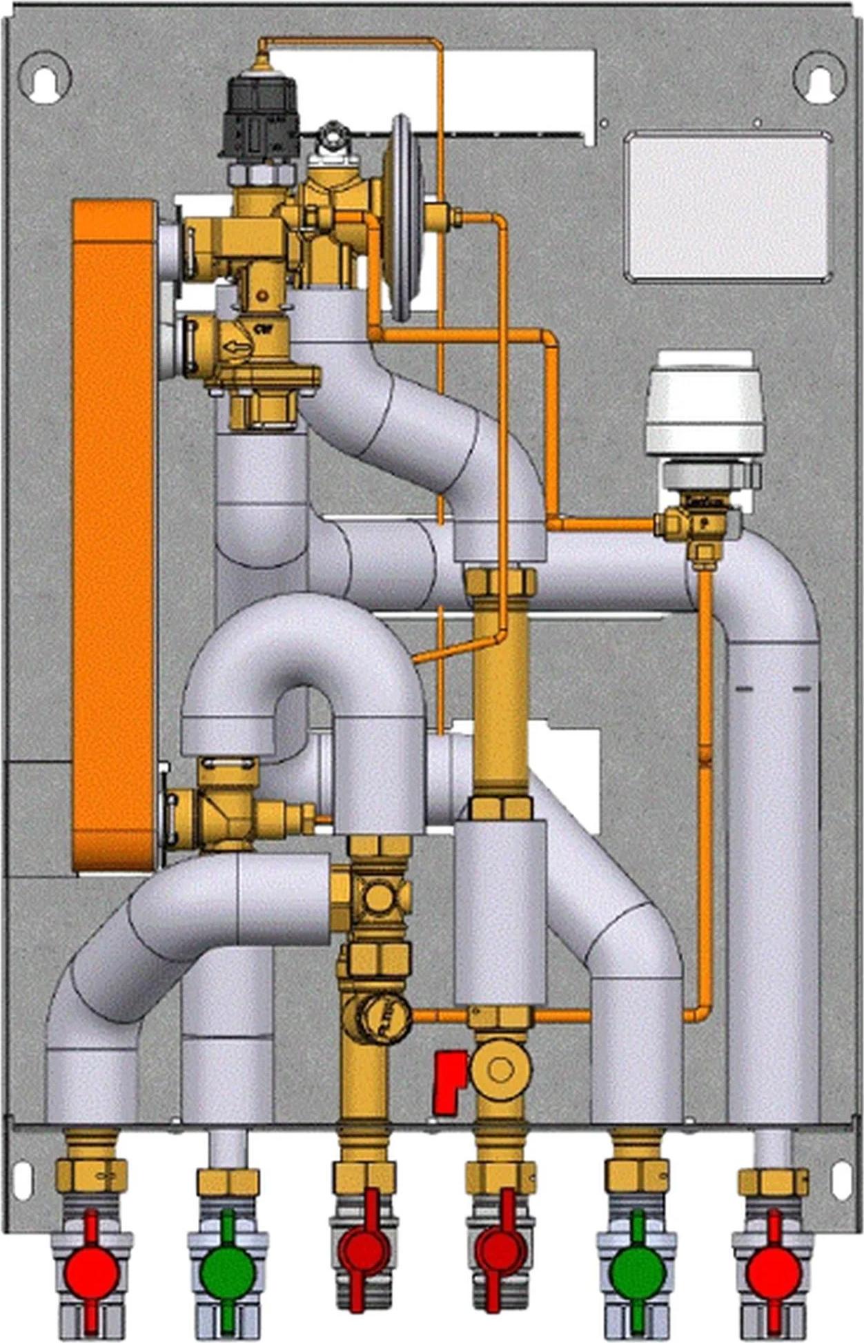 Danfoss EvoFlat Reno, Typ 3, 230V, incl. Kugelhähne, 1 Stk.