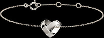 Edenly Origami Herz Armband â€“ 750er WeiÃŸgold