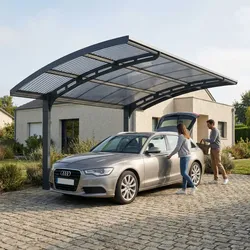 Canopia by Palram Carport Arizona Wave  495 x 289 cm Anthrazit
