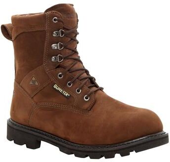 Rocky Ranger (Men's) Work in Brown, Size 12 W, Leather/Rubber