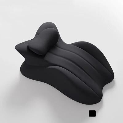 Uplifted Goods Prone Sleeping Pillow With Memory Foam For Waist And Neck Support dark Grey 58x38x23cm