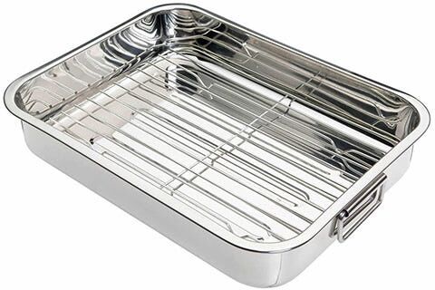 KitchenCraft Stainless Steel 37cm Roasting Pan
