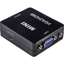 Maxtrack CS40L VGA / HDMI Adapter [1x VGA-Buchse, Klinkenbuchse 3.5 mm - 1x HDMI-Buchse] Schwarz