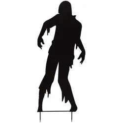 EUROPALMS Silhouette Metall Zombie Mann, 135cm