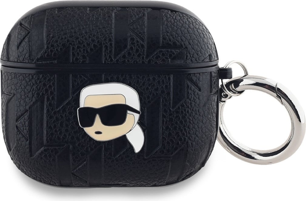 Karl Lagerfeld Monogram Karl Head Etui voor AirPods 3 - Zwart