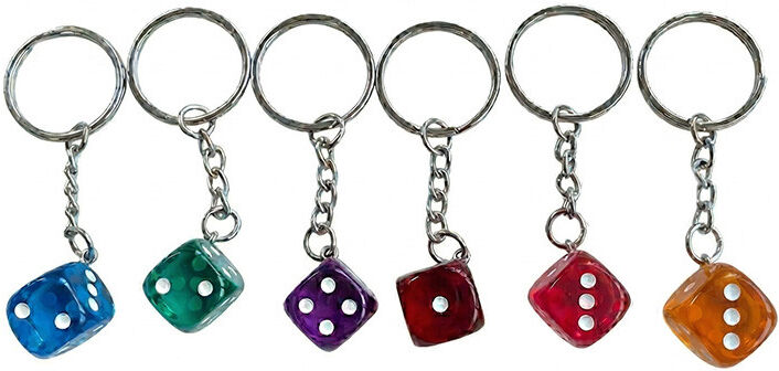 Gigamic Porte-clés Dés violet