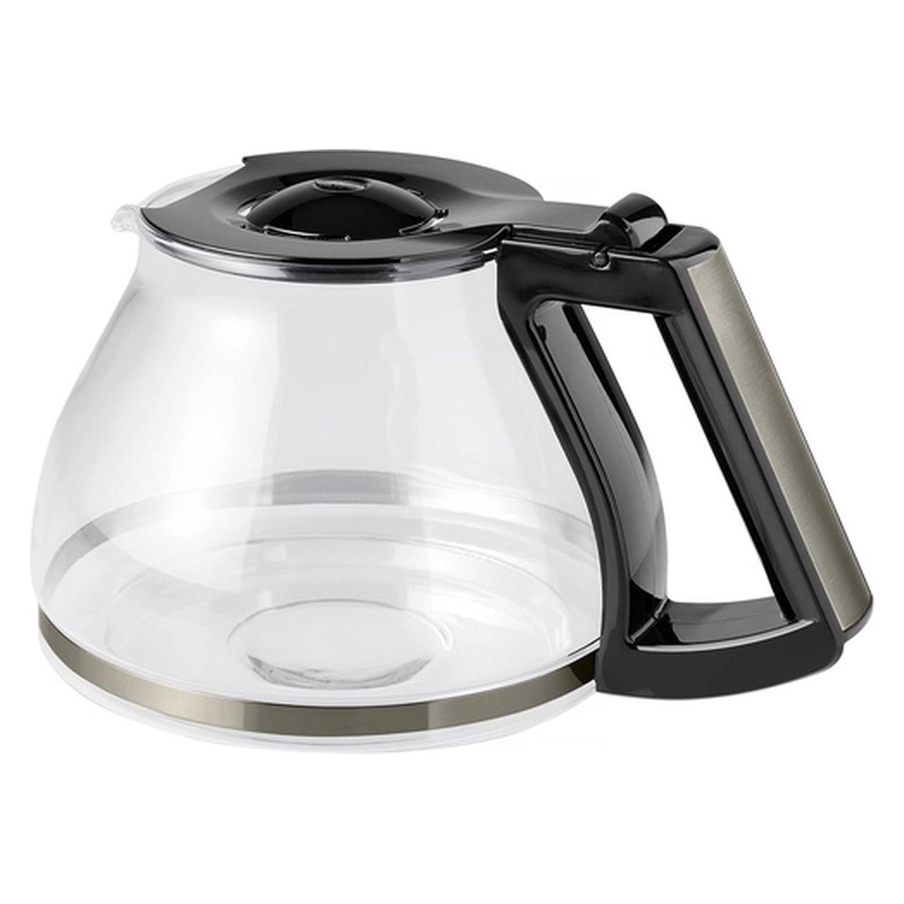 Melitta Glaskanne für die AromaFresh RWT Kaffeemaschine, schwarz mit Edelstahl (RJ-A03-gy-SST - 6771661)
