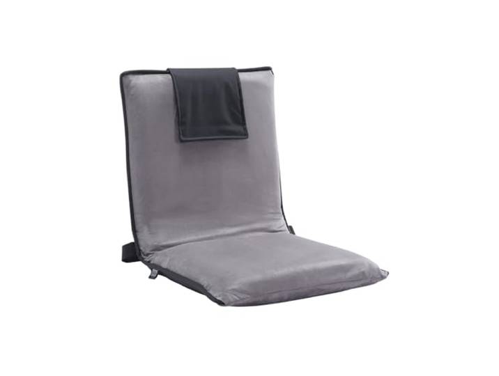 VEVOR Chaise de Sol Pliante\, Fauteuil de Sol à 6 Positions réglables\, Chaise de méditation Portable avec Dossier pour Lire\, Regarder la télévision et Jouer\, pour Enfants\, Adolescents et Adultes\, Gris