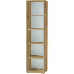 Aktenregal hoch schmal MUENCHEN 50x37x196 cm   5 Ordnerhöhen   Chalet-Eiche-Nb./Weiß