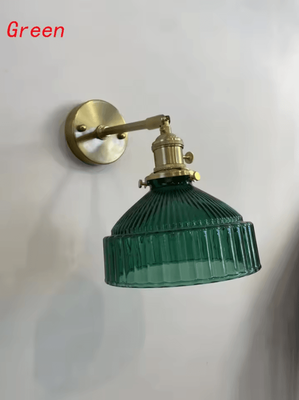 Inspire Curations Nordic Green Glass Wall Lamp Artistic Indoor Sconce green no Bulb