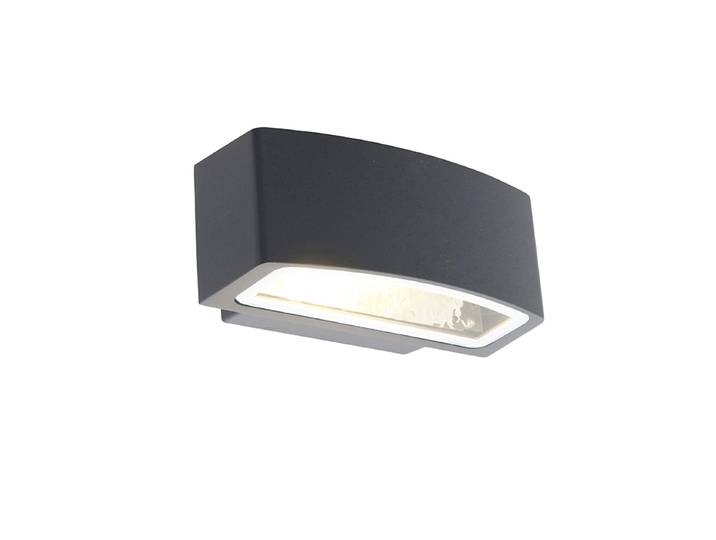 Applique murale d'extérieur moderne graphite 14,3 cm IP44 -