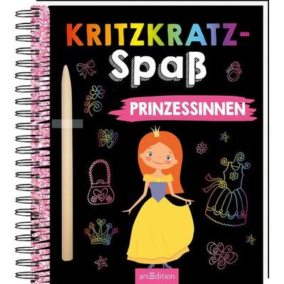 Kritzkratz-Spaß Prinzessinnen, Gebundene Ausgabe von , arsedition, 978-3-8458-5849-4