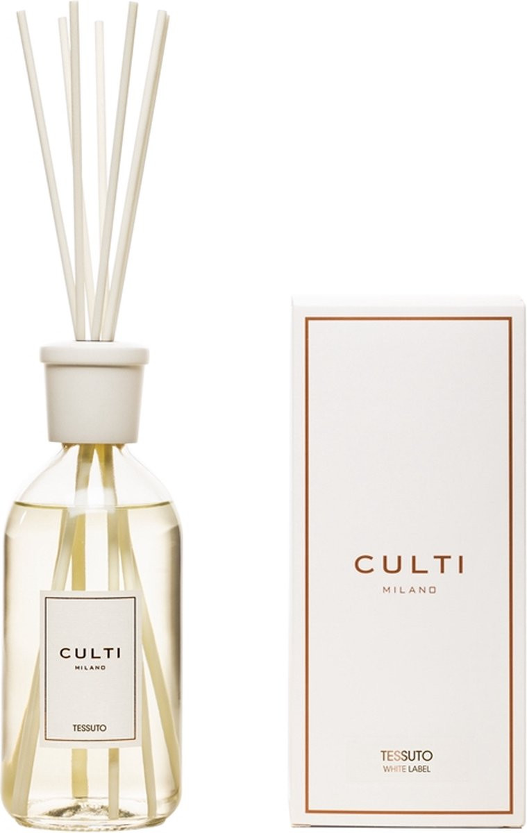 Culti Geurstokjes White Label Tessuto 500ml