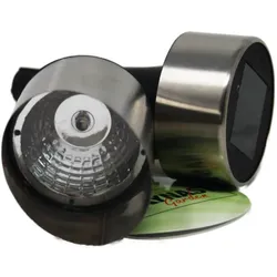 Kynast Garden LED Solar Spot Strahler in Silber mit Erdspieß