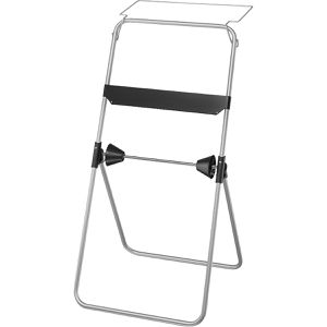 Satino Putztuchrollenhalter 332370, CR1, Bodenständer, für Rollen bis 40 cm, Metall, grau