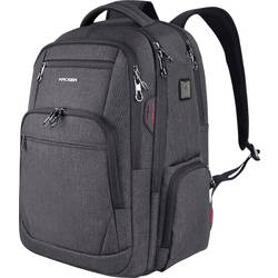 KROSER Notebook Rucksack Travel Laptop Backpack 17.3 XL Passend für maximal: 43,9 cm (17,3) XYK939 Schwarz
