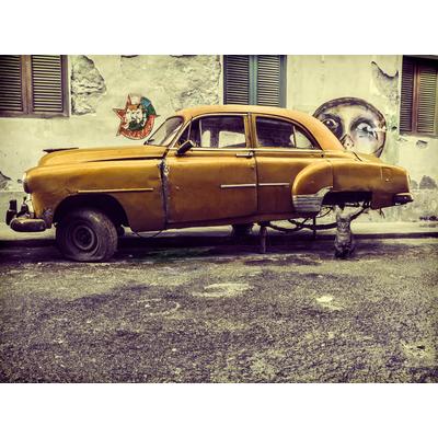 Papermoon "Photo-Art SVETLIN YOSIFOV, ALTES AUTO / KATZE"