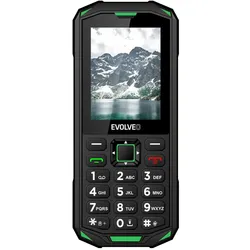 Evolveo Strongphone x5 schwarz/grün (2.40", 0.30 Mpx), Tastenhandy, Schwarz, Grün