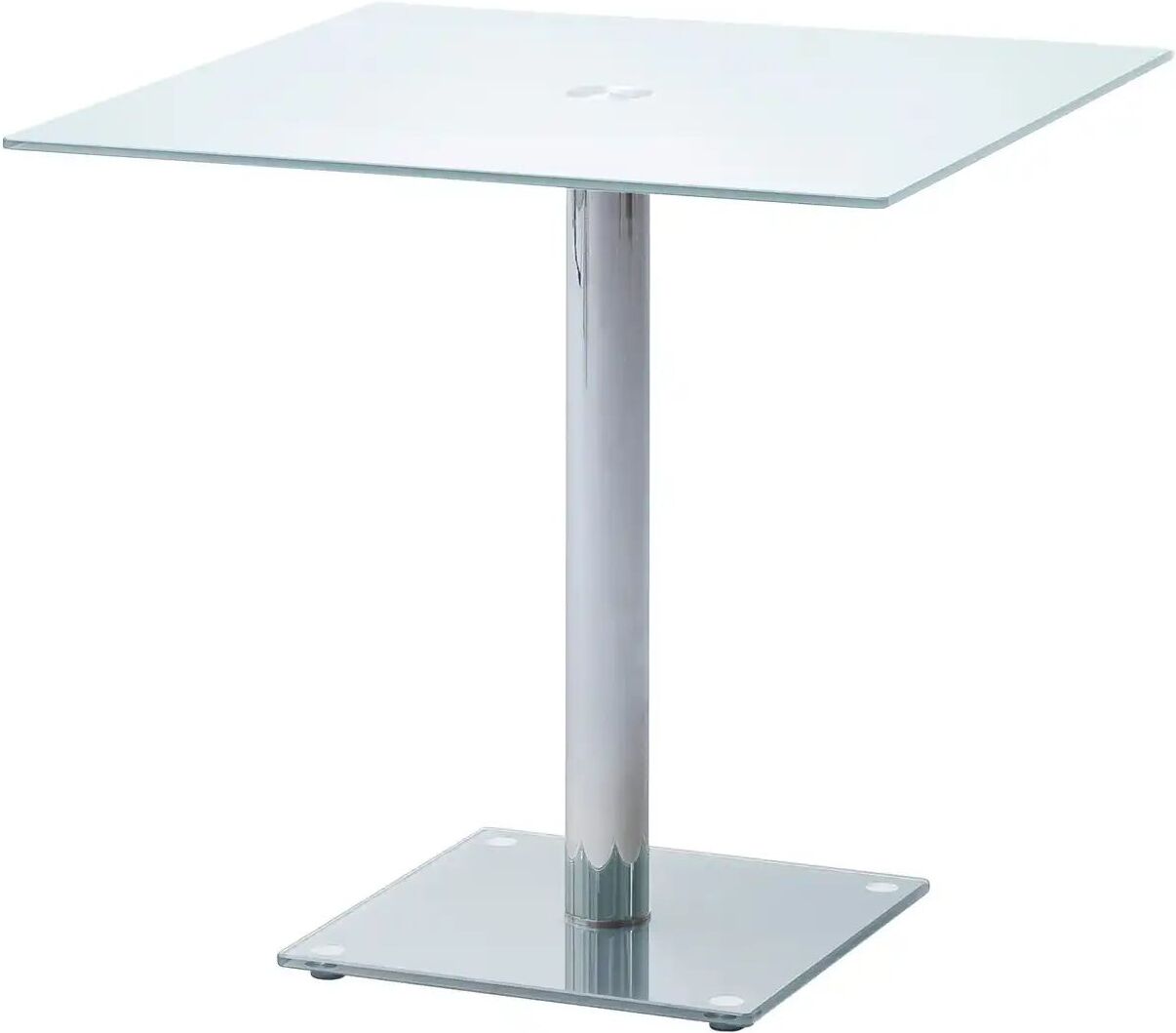 Höffner Esstisch  Matteo ¦ transparent/klar ¦ Maße (cm): B: 80 H: 77