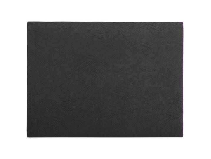 ZICZAC Tischset Troja schwarz Kunstleder Rechteckig B 33 cm
