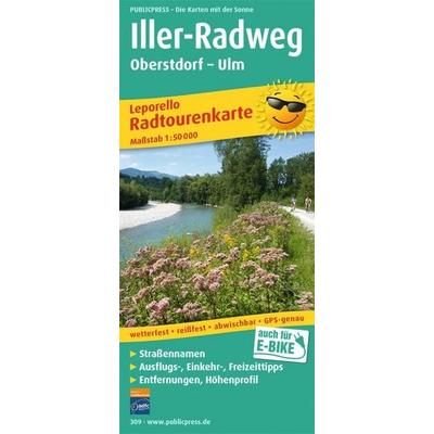 Publicpress Leporello Radtourenkarte Iller-Radweg, Oberstdorf, Ulm 1:50.000, Sonstige von , KOMPASS Freytag & Berndt, 978-3-89920-309-7
