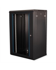 VALUE 19-Zoll Wandgehäuse 600x450mm schwarz Bausatz 18 HE (26.99.0827)