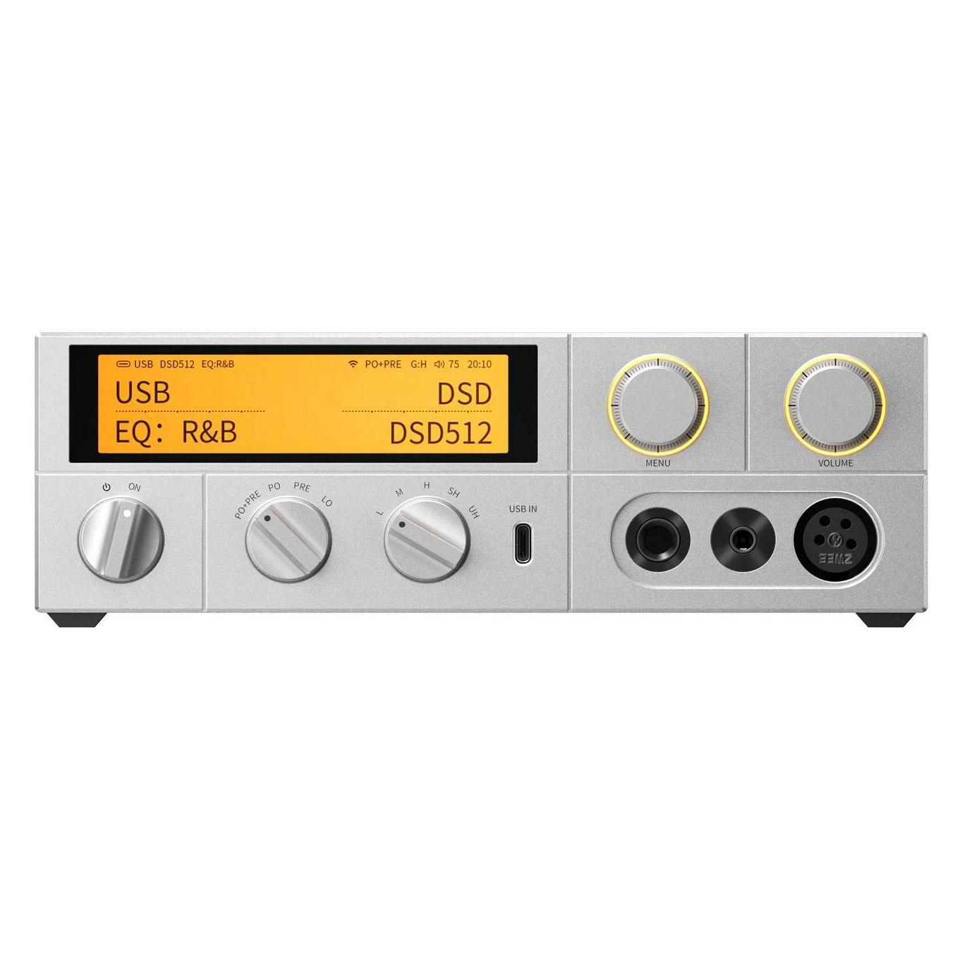 FiiO K17 (Display, Gain-Schalter, Klangregelung, USB Host, USB-DAC, Bluetooth, WLAN) (K17 silver)