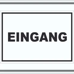 HB-Druck Eingang Aufkleber A3 (297x420mm)
