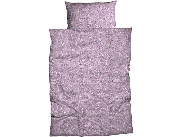 Bettwäsche CASATEX Lunis , lila, B/L: 135cm x 200cm, 1 Stk., 1 Stk., Renforcé, B/L: 80cm x 80cm, 2 Stk., Renforcé, Obermaterial: 100% Baumwolle, Bettwäsche, Bettwäsche, Paisley Design, frische u. freundliche Farben