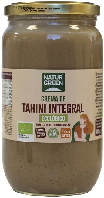 NaturGreen Creme de Tahini Tostado Sem Glúten Bio 750 g