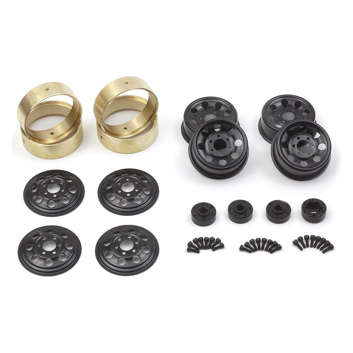 HPI CS-8 Stahl Beadlock Rad 1,2 Zoll (Schwarz/4 Stück) (HPI161162)