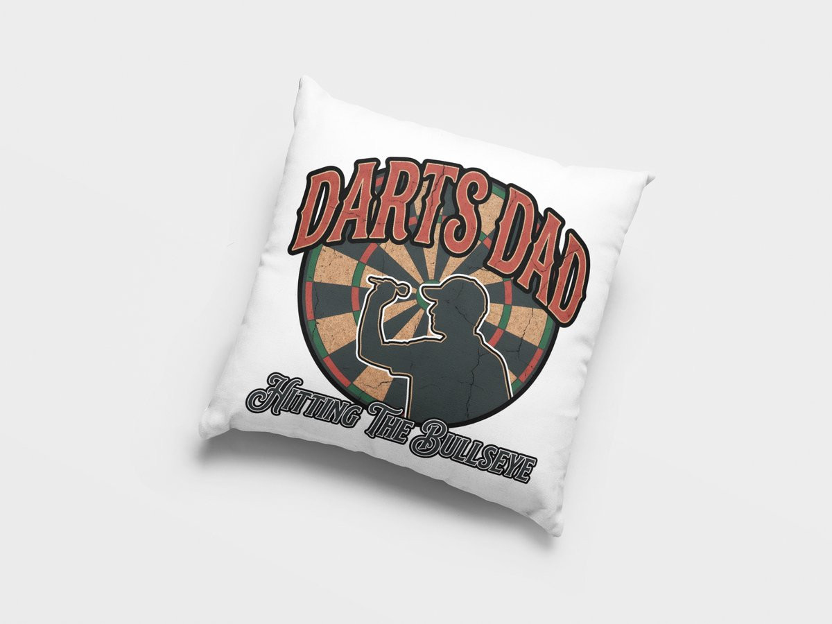 Darts Papa Sierkussen Bullseye - Vintage Darter Cadeau voor Vaderdag
