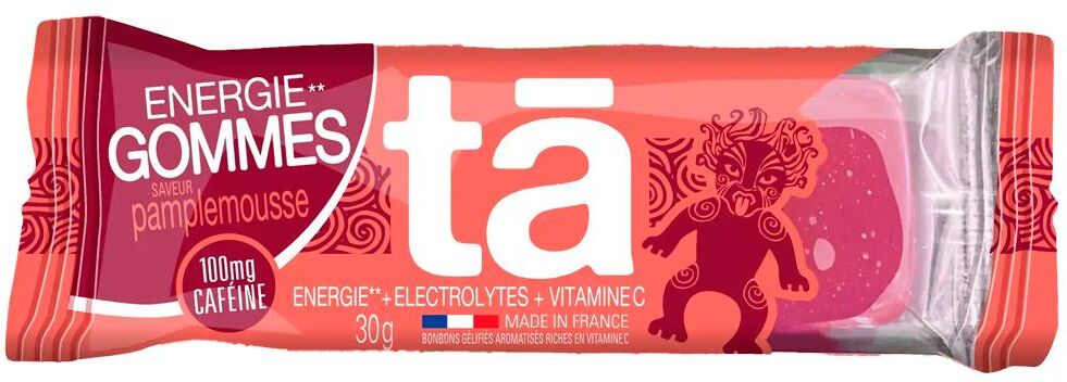 TA Energy  - Energy Gommes 30 g. Pamplemousse - Barre Energétique