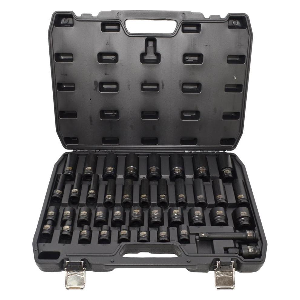 Awtools ZESTAW NASADEK UDAROWYCH 1/2" 40cz. KRÓTKIE I DŁUGIE BLACK LINE (1089343)