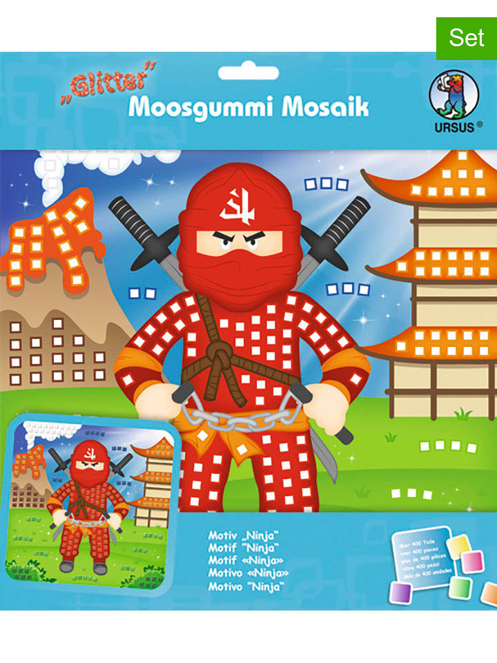 URSUS Moosgummi-Mosaik "Glitter - Ninja" in Bunt - onesize