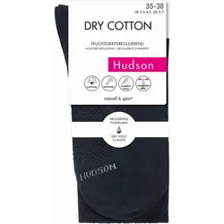 Hudson Dry Cotton Socke 3er Pack | 35-38 (I) | Black (HU-0005)