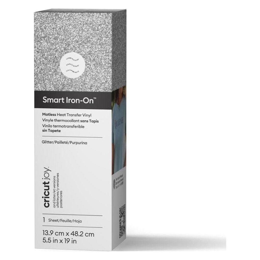 Cricut Joy Smart Iron-On 14x48cm (Glitter Silver) (2011746)