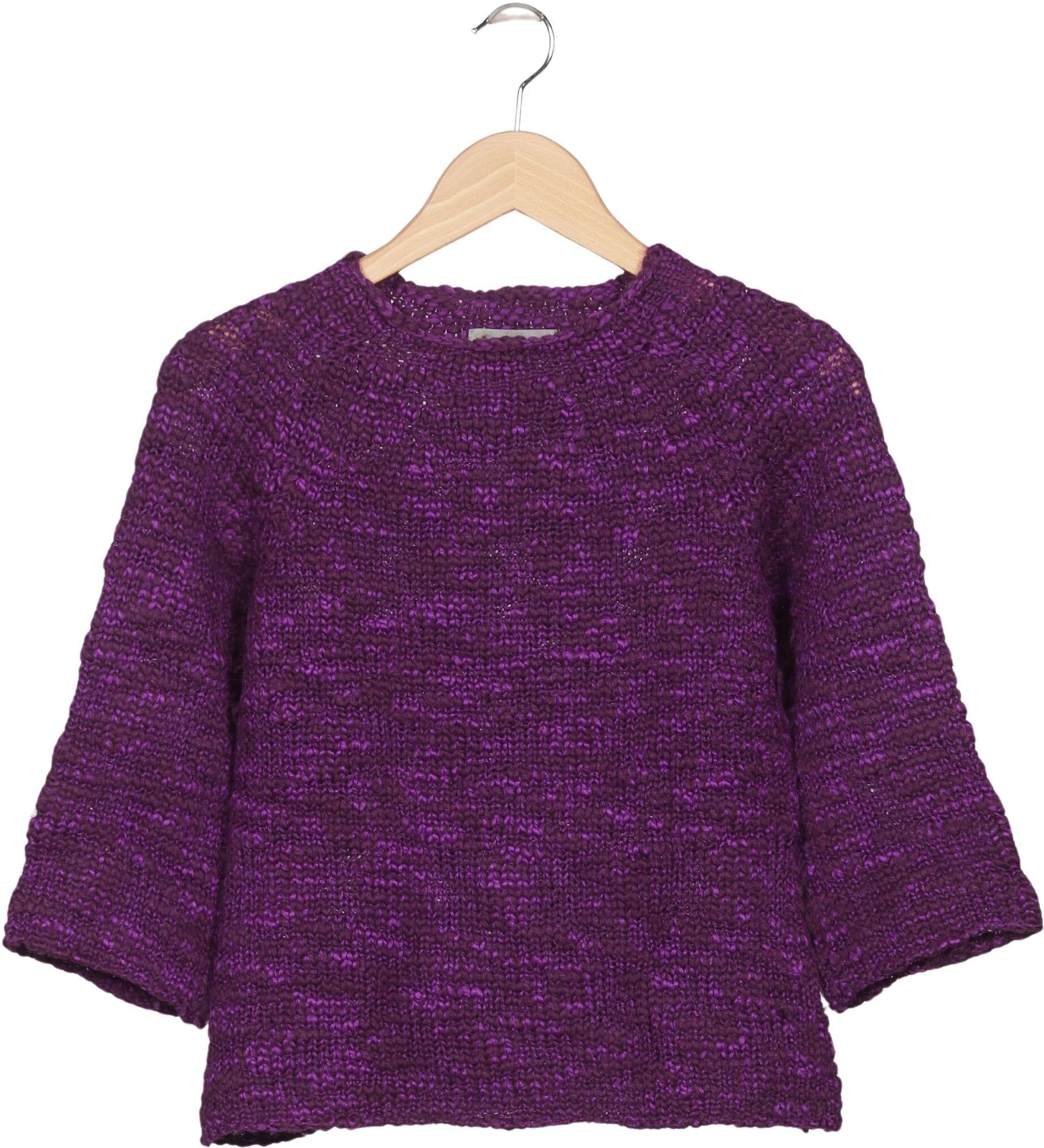 Turnover Damen Pullover, Lila, Gr. M, Wolle / Synthetik - Second Hand