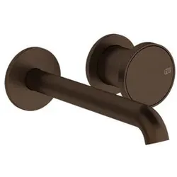 Gessi Origini Fertigmontageset Waschtisch-Einhebelmischer mit Auslauf, zwei Rosetten, 66088845, Farbe: Dark Bronze