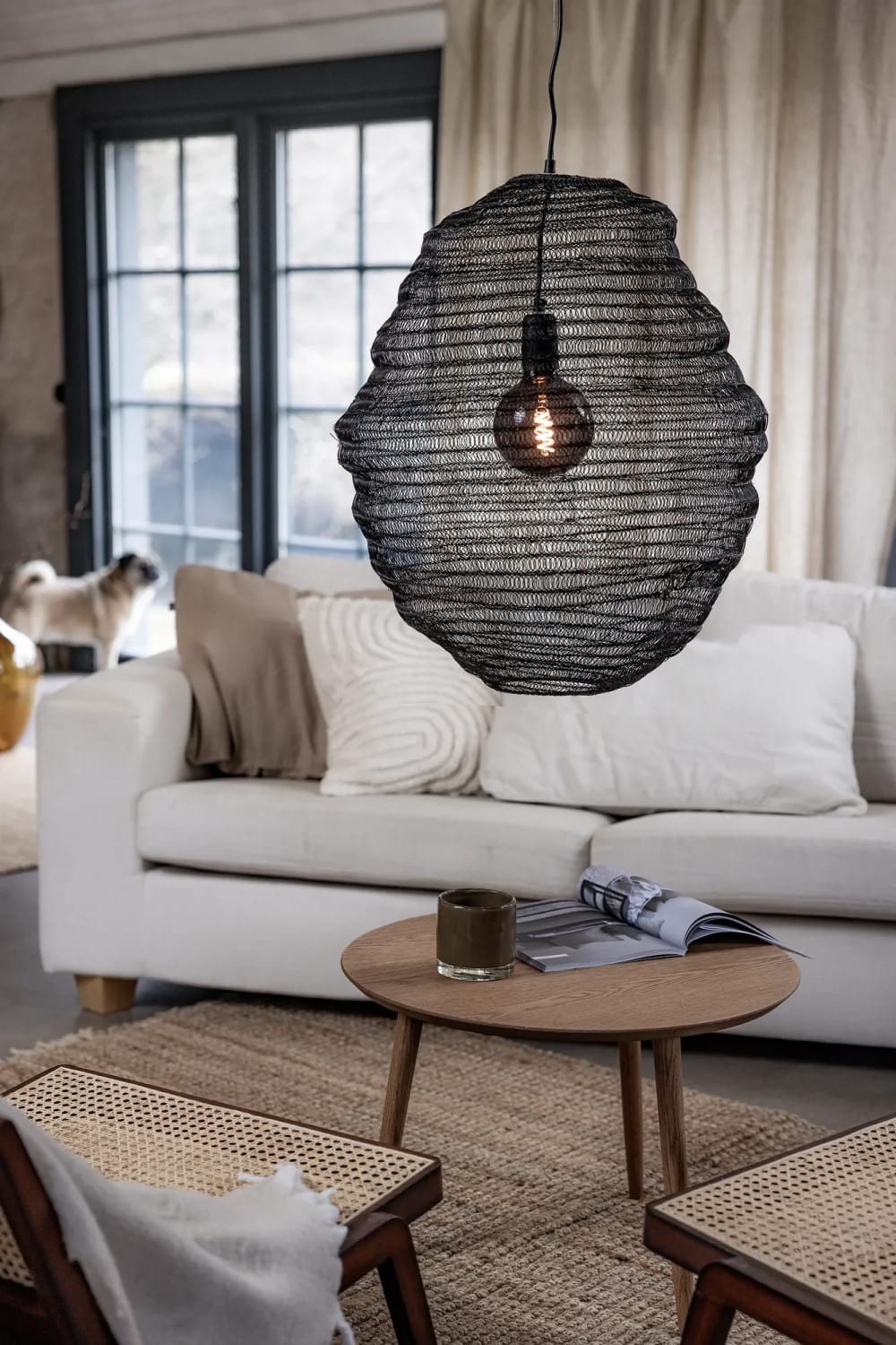 Markslöjd Suspension 1xe27 noir Noir 50x55x50cm