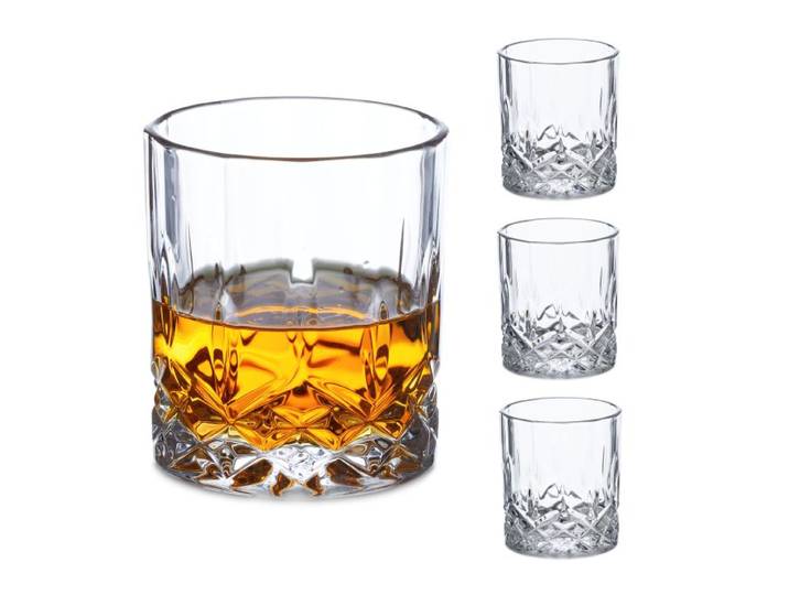 Relaxdays Whiskeygläser 4er Set