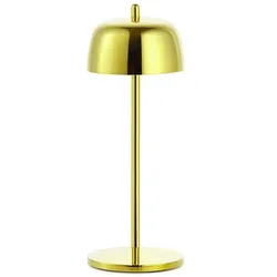 Zafferano LED-Tischleuchte CIRCE Glossy Gold wiederaufladbar und dimmbar