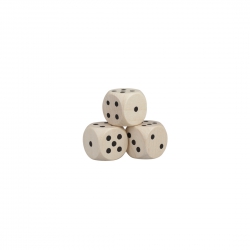 Halmakegel.com Augenwürfel - 12mm - Holz - natur 257304