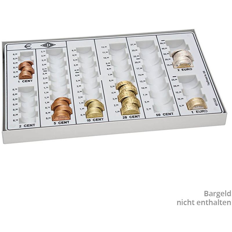 WEDO Zählbrett lichtgrau Metall-Gehäuse