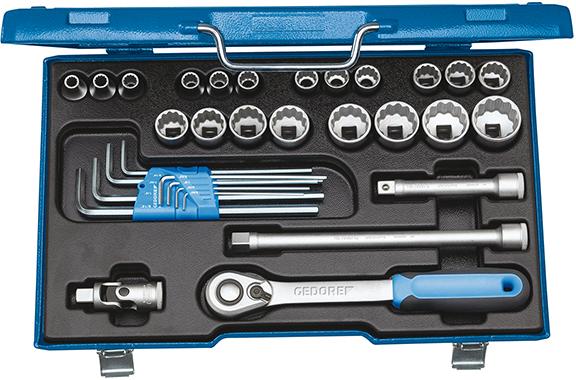 GEDORE Steckschlüssel-Satz 1/2" 31-teilig