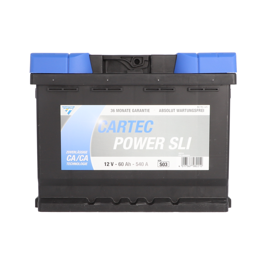 MTSMARKENTEC POWER SLI Starterbatterie 60 Ah / 540 A 190mm 16962887