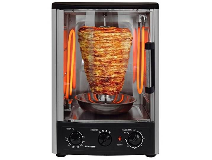 Syntrox Germany Dönergrill Hähnchengrill Vertikalgrill 360 Grad Grill