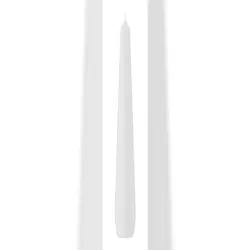 Wiedemann Kerzen Spitzkerzen Weiß 250 x Ø 25 mm, 50 Stück