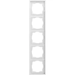 Gira Rahmen 5-fach reinweiß glänzend Kunststoff F300 021580