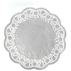 Deko-Tortenspitze (PAP) rund weiß Ø36cm